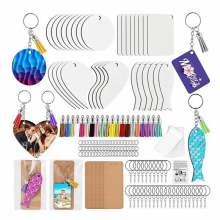 Sublimation Blanks Products,Sublimation Keychain Blanks Newly Side Sublimation Blanks DIY Key Chains For Crafts
