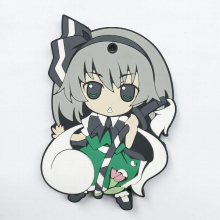 Touhou Project Japanese figure rubber Silicone mobile phone charms keychain strap