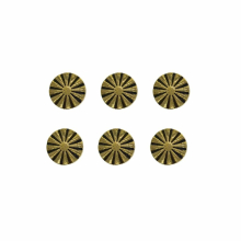 6 pcs retro Brass mini small Japanese Daisy flower cross Screw Lock Concho Rivet Leather belt craft Hats Wallet Dog leash DIY