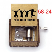 TV show Music Box Hand Wood Song Theme III BE THERE FOR YOU print fans Birthday Christmas Gift Craft