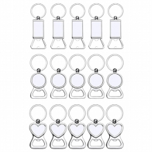 Sublimation Blanks Keychains Metal Bottle Opener Heat Transfer Sublimation Keychains for Personalized Sublimation Photo