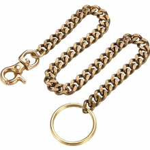 Long Solid Pure Brass Trouser Jean Wallet Chain Keychain For Motorcycle Biker Trucker Apparel Matching Jewellery Shellhard
