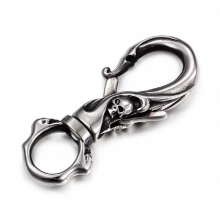 Punk Key Chains 316 Stainless Steel Skull Key Chains Rock Accessories Jewelry For Men Boyfriend