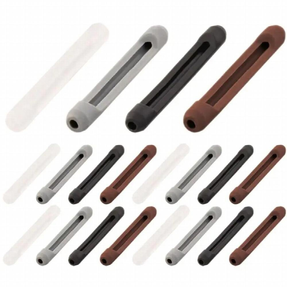 Multicoloured 20 Pairs Temple Tips For Glasses Silicone Glasses Ear Grip For Eyeglasses Glasses Adults Kids