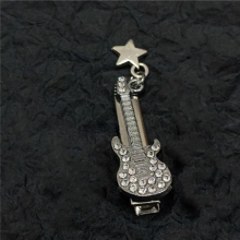 1 PC Sweet Y2k Hot Girls Crystal Guitar Star Charms Hair Clips Hair Accessories for Women Harajuku Pentagram Hair Pins