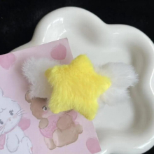 Angel Wings Star Plush Hair Clip Hair Jewelry Hair Pins Korea INS Sweet Hair Accessories for Women Girl Tiaras Banana Clip