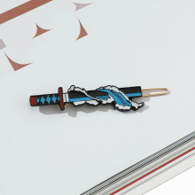 Demon Slayer Manga Girls Accessories Jewelry Kids Anime Metal Hair Barrettes Hairpins Hair Clips Thick Hair Claw