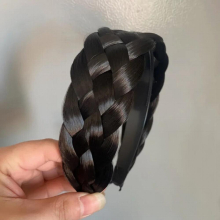 Women Wide Wig Twist Braided Hair Bands Non-slip Braids Hair Accessories Women Wig Headband Headwear Accessories