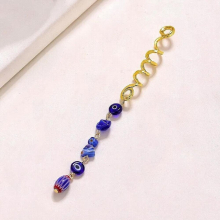 Evil Eye Pendant Hair Ornament Natural Stone Headdress Hair Clip Egyptian Jewelry Snake-Shaped Dirty Braid Hair Ring