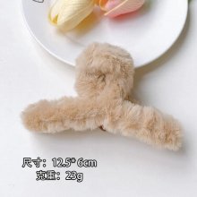 Plush Clip Large Plush Hair Clip Autumn And Winter Hair Clip Shark Clip Headwear Girl