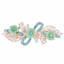 Hot Colorful Enamel Crystal Flower Hair Clips Hair Accessories Jewelry For Women Girls Hairpins Gift For