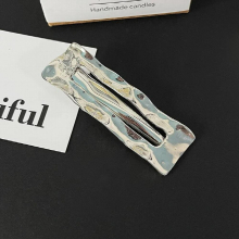 Waves Shape Metal Hair Clips for Women Hair Accessories Minimalist Geometric Irregular Hair Pins Harajuku Y2k