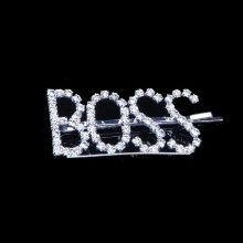Bling Hair Pins Wedding Hair Pins for Women Hair Clip Letter Hair Pin Word Rhinestone Bridal Accessories Bridesmaid Gift