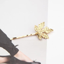 Wedding Jewelry Maple Leaf Hair Clip Alloy Hairpin For Women Girls High Bridal Hair Accessories