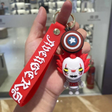 Creative Funny Halloween Clown Keychain For Women School Girls Bags Pendants Party Female Jewelry