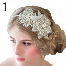 Princess Arrival Women Rhinestone Shinning Leaf Hairbands Girl Crystal Headband Girl Wedding Prom Hair Accessory