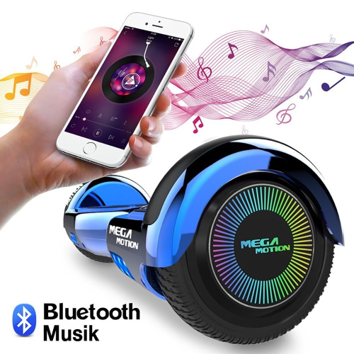 Mega Motion (Blue) 6.5'' E Scooter LED Hoverboard with go-kart Segway 2