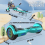 Mega Motion (Green) 6.5'' E Scooter LED Hoverboard with go-kart Segway 2