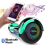 Mega Motion (Green) 6.5'' E Scooter LED Hoverboard with go-kart Segway 3