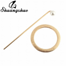 Bohemian Style Lovely Butterfly Pierced Hair Clip Jewelry for Women Hairpin Styling Ponytail Holder Bun Maker