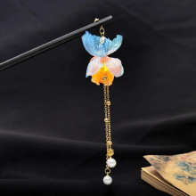 Fairy Flower Hair Sticks Forks LED Light Hairpins Clips Pendant Jewelry for Women Girls Ponytail Holder Retro Headdress