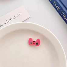 Mini Simulation Colorful Game Console Handle Hairpin Funny Novelty Statement Hair Accessories for Women Jewelry