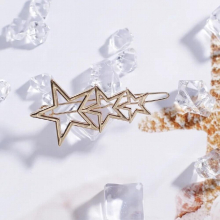 Women Unique Style Star Hair Pins Hollow Stars Hair Clip Pin Ornament Wedding Hair Accessories tiara Hair Jewelry