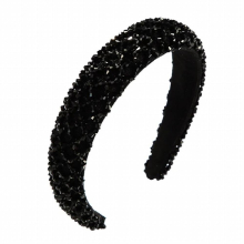 Sparkly Gray Crystal Hairband Bridal Wedding Stone Rhinestone Headband For Women Hair Accessories Jewelry