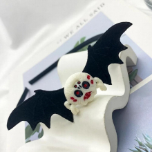 Gothic Horror Bat Spider Skull Headbands for Women Funny Evil Eye Punk Tiaras Halloween Accessories Party