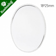 Brooch With 18x25MM Oval Bezel,Silver plated,brass filled,20pcs/lot-C4709