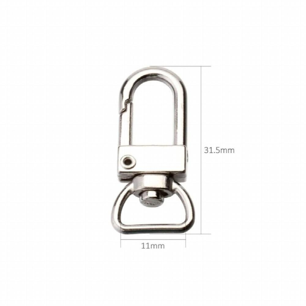 31.5Mm Small Swivel Snap Hook Key Rings 100Pcs Pbs18ys05-11 885674002716