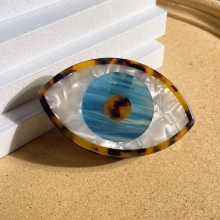 Summer Korea Daily Evil Eye Hair Claws Big Hairpin Back Of Head Funny Hair Accessories for Women Girls Hair Jewelry