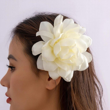 Kpop Big Rose Flower Hair Band Headband for Women Wed Bridal Boho Makeup Hairpin Show Dance Prom Hair Accessories