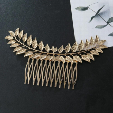 Bohemian Leaf Bridal Hair Comb Clip Girl Leaves Rhinestone Hairpin Women Jewelry Hair Accessories