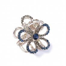 Muylinda for Women Flower Rhinestone Hair Claw Accessories Girls Small Hair Claws Crab Rhinestone Hair Clip Jewelry