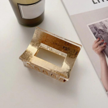 Bilandi Korea Resin Hair Claw Clips Geometric Square Hollow Shark Hair Clip Headwear Accessories For Women Gift