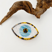 Summer Korea Daily Evil Eye Hair Claws Big Hairpin Back Of Head Funny Hair Accessories for Women Girls Hair Jewelry