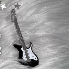 Punk Mini Guitar Star Hairpin for Women Creative Fun Casual Hair Clip Harajuku Aesthetics Y2k Hair Accessories