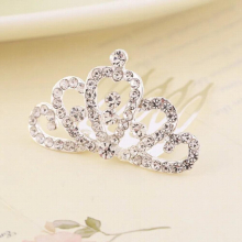 Childrens Crown Princess Birthday Crown Children Plug Comb Hair Accessories Headdress Princess Dance Crown Baby Hair Accessorie