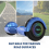 Mega Motion (Blue) 6.5'' E Scooter LED Hoverboard with go-kart Segway 7