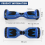 Mega Motion (Blue) 6.5'' E Scooter LED Hoverboard with go-kart Segway 6