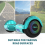 Mega Motion (Green) 6.5'' E Scooter LED Hoverboard with go-kart Segway 5