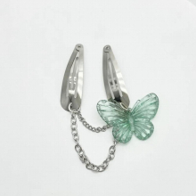 Vintage Transparent Butterfly Hair Pins Hair Accessories for Women Sweet Colorful Animal Hair Clips Female Hairwear