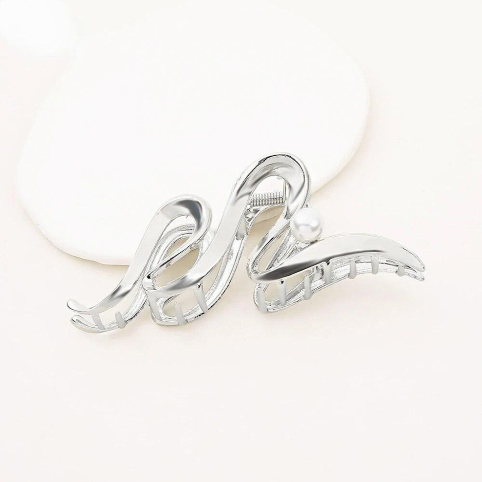 Five Hollow Geometric Hair Clip Metal Shark clip Headband Hairpin Womens Decoration Hair Accessories-image-OPC-PCWP67P-NEW