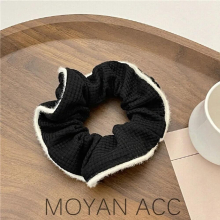 Classic Waffle Scrunchies Hair Rope Autumn Winter Fluffy Hair Band Ponytail for Women Hair Accessories