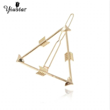 Yiyustar Geometric Hair Clips Triangle Arrow Hair Pins Jewelry Bijoux Square Round Rectangle Bridal Hair Accessories