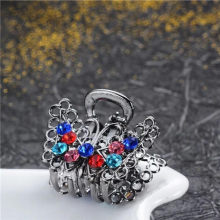 Gorgeous Rhinestone Butterfly Hair Claws Girls Wedding Hair Ornaments Vintage Hair Clip Metal Crab For Women Hair Jewelry