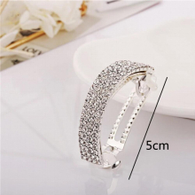 womens rhinestone hair clip version rhinestone horsetail clip spring clip headwear for women&girls