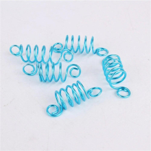 10pcs Retractable Spring Spiral Hair Clips for Girls Women Aluminum Hair Ring Clip Hairpins Dirty Braids Accessories Headdress