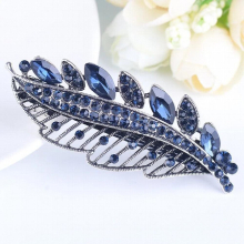 Crystal Flower Spring Top Clip Retro Ponytail Hair clip female Hairpin Hair Accessories
